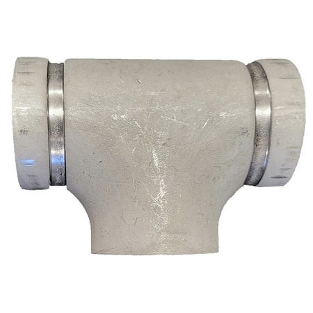 Industrial Choice Groove by Groove by Weld Tee Sch 10 SS316 2.5 inch GVW-T-2.5-G-G-W-S10S6